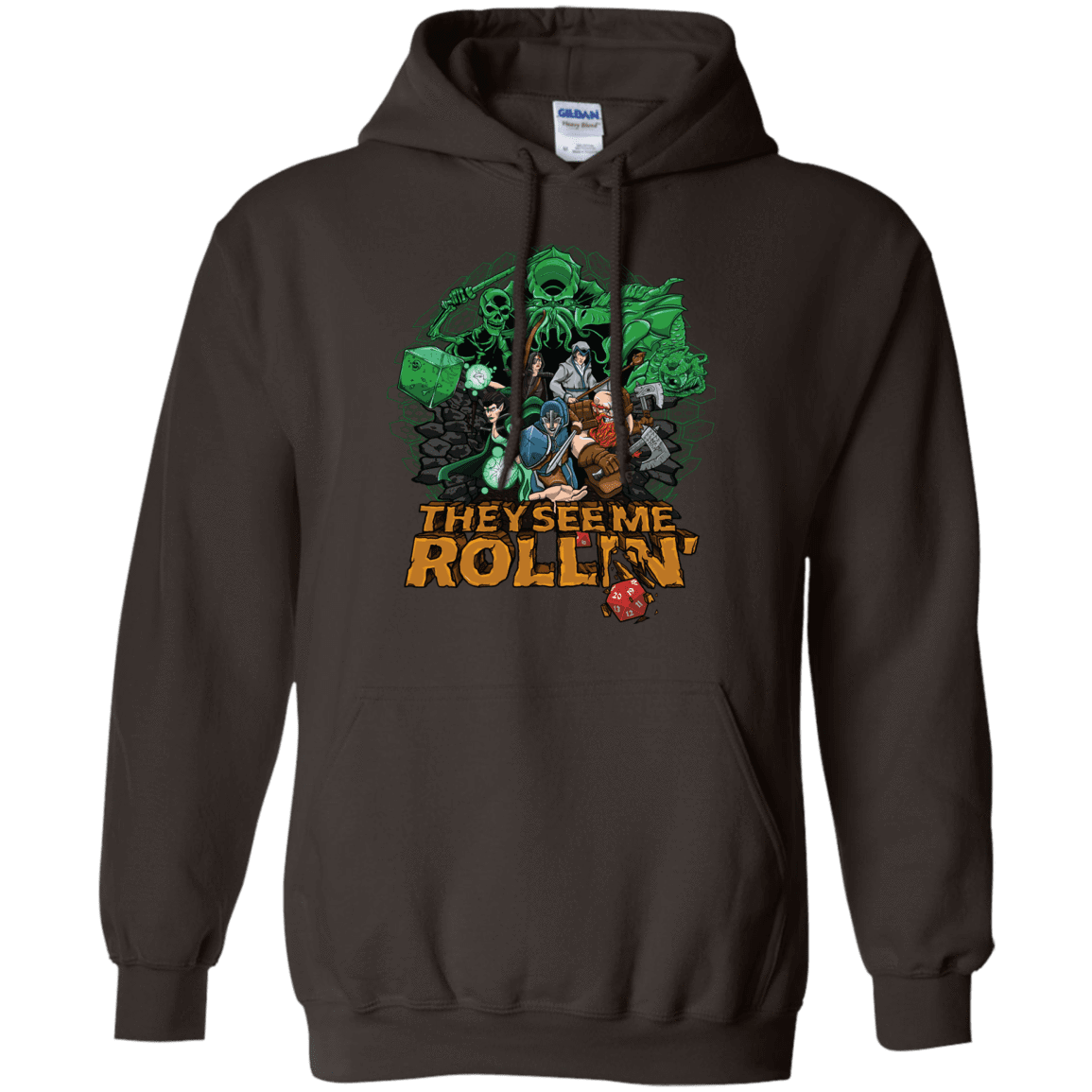 Sweatshirts Dark Chocolate / Small See me rolling Pullover Hoodie