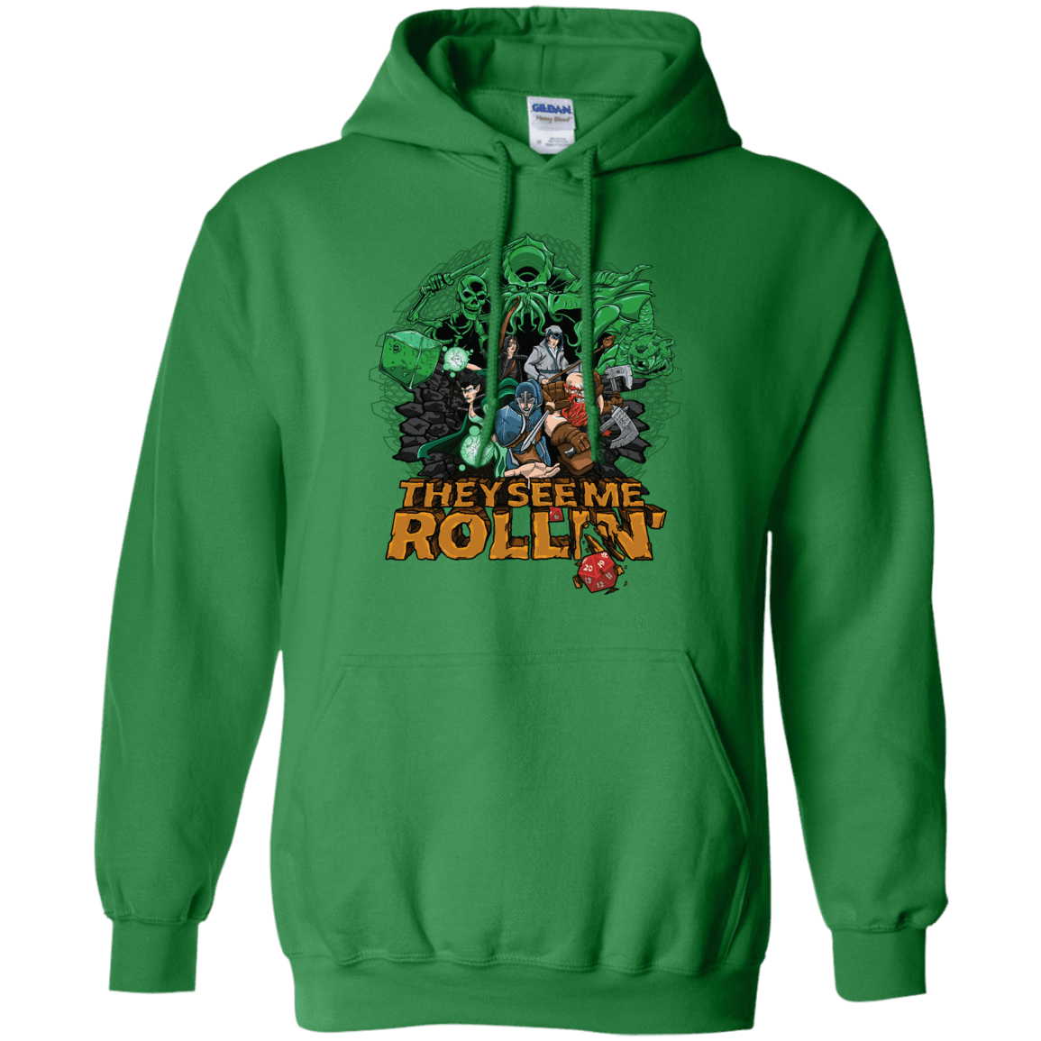 Sweatshirts Irish Green / Small See me rolling Pullover Hoodie
