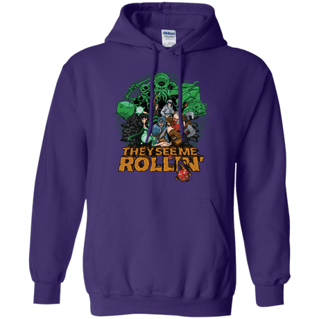 Sweatshirts Purple / Small See me rolling Pullover Hoodie