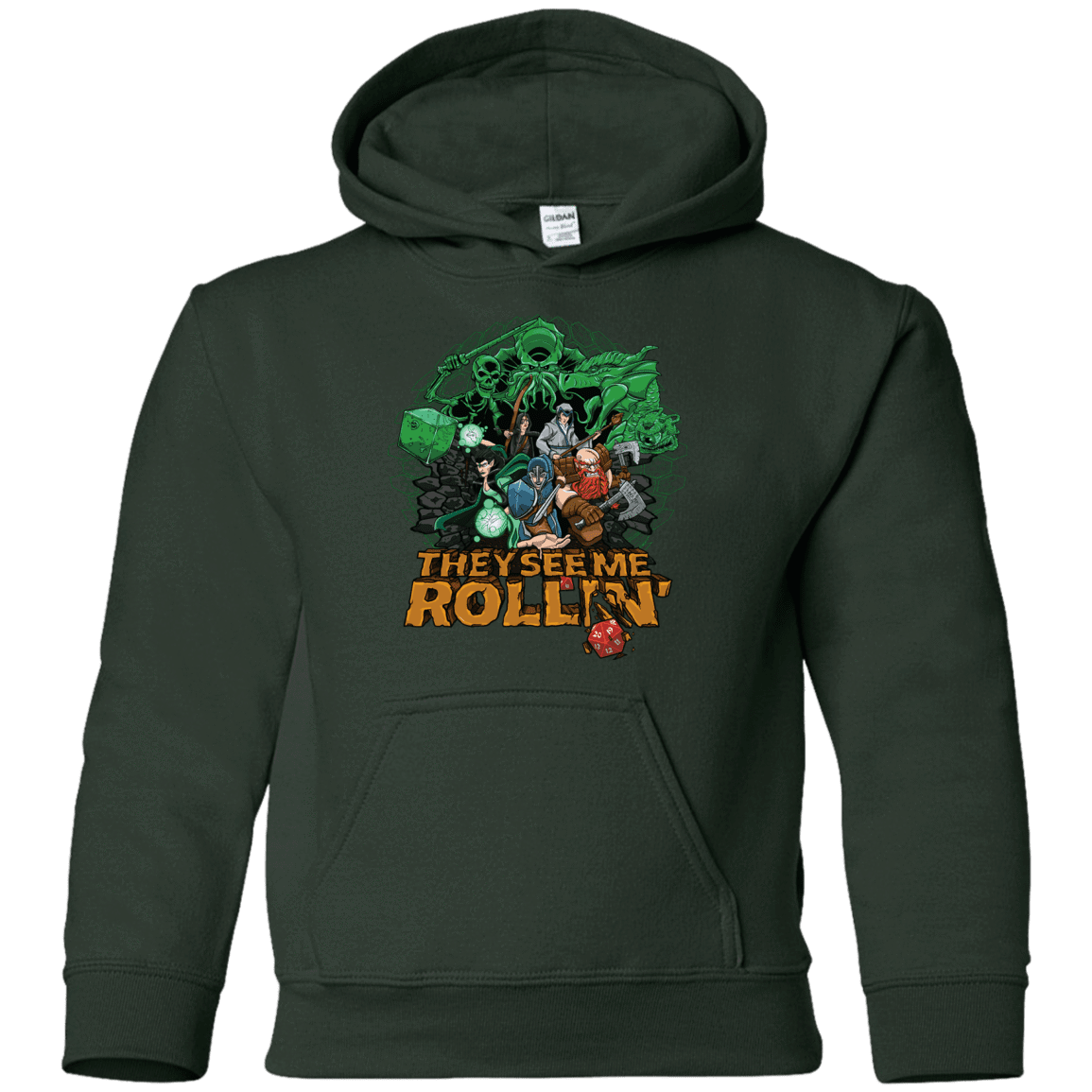 Sweatshirts Forest Green / YS See me rolling Youth Hoodie