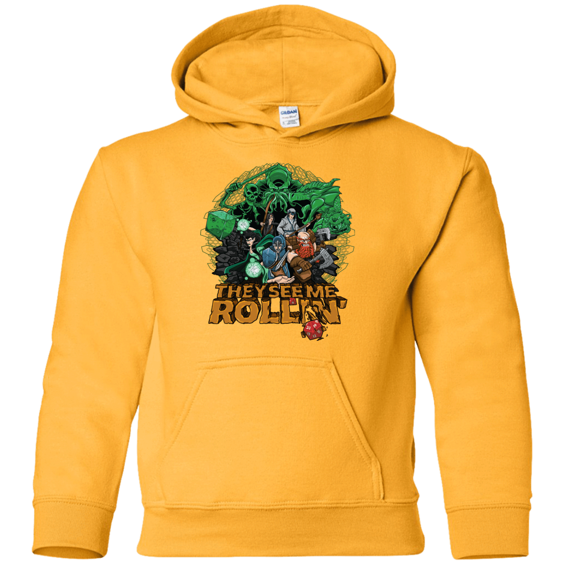 Sweatshirts Gold / YS See me rolling Youth Hoodie