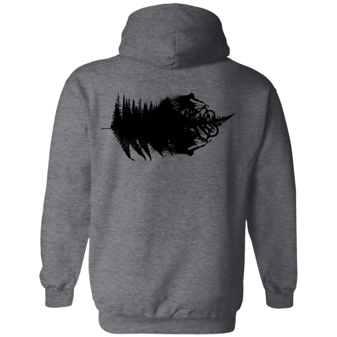 Sweatshirts Dark Heather / S See You On The Other Side Ride Back Print Pullover Hoodie