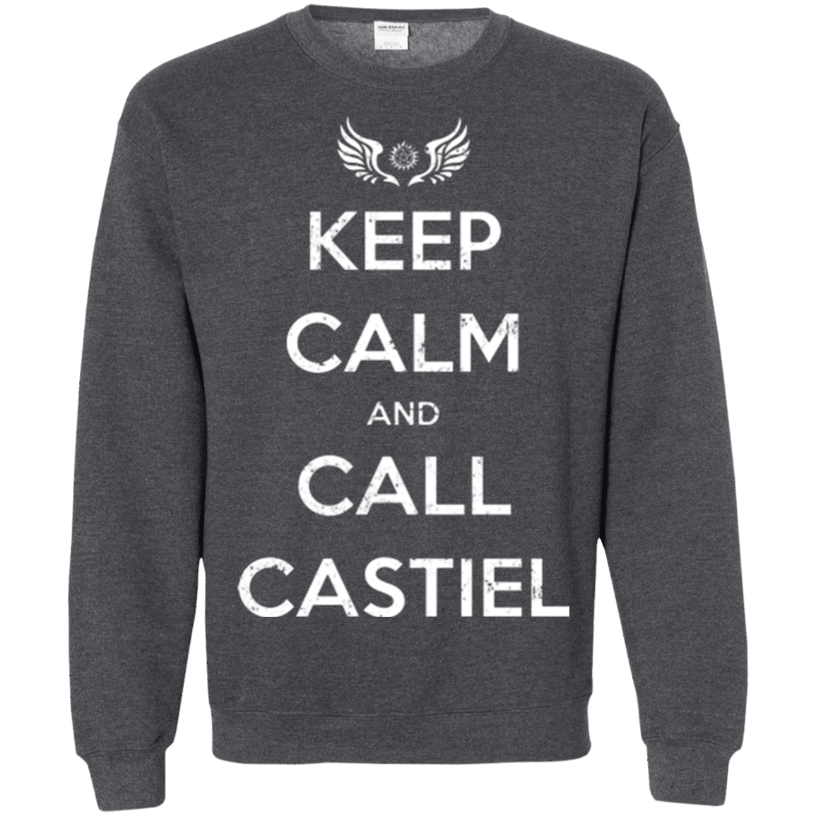 Sweatshirts Dark Heather / Small Send Me An Angel Crewneck Sweatshirt