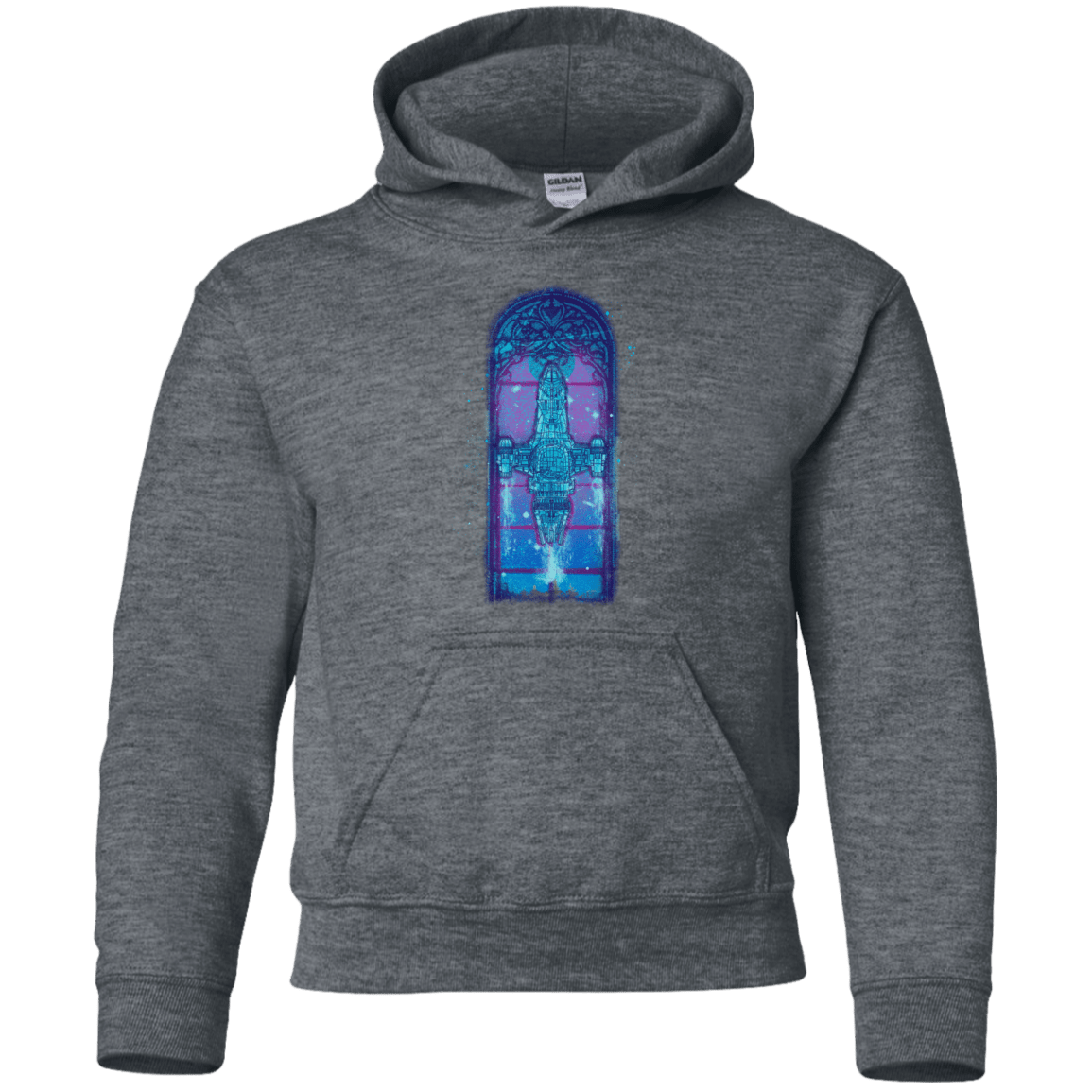 Sweatshirts Dark Heather / YS Serenity Mosaica 2 Youth Hoodie