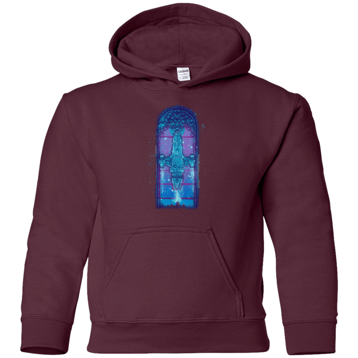 Sweatshirts Maroon / YS Serenity Mosaica 2 Youth Hoodie