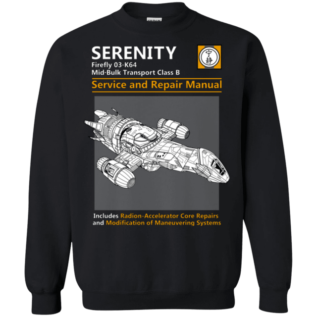 Sweatshirts Black / Small Serenity Service And Repair Manual Crewneck Sweatshirt