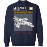 Sweatshirts Navy / Small Serenity Service And Repair Manual Crewneck Sweatshirt
