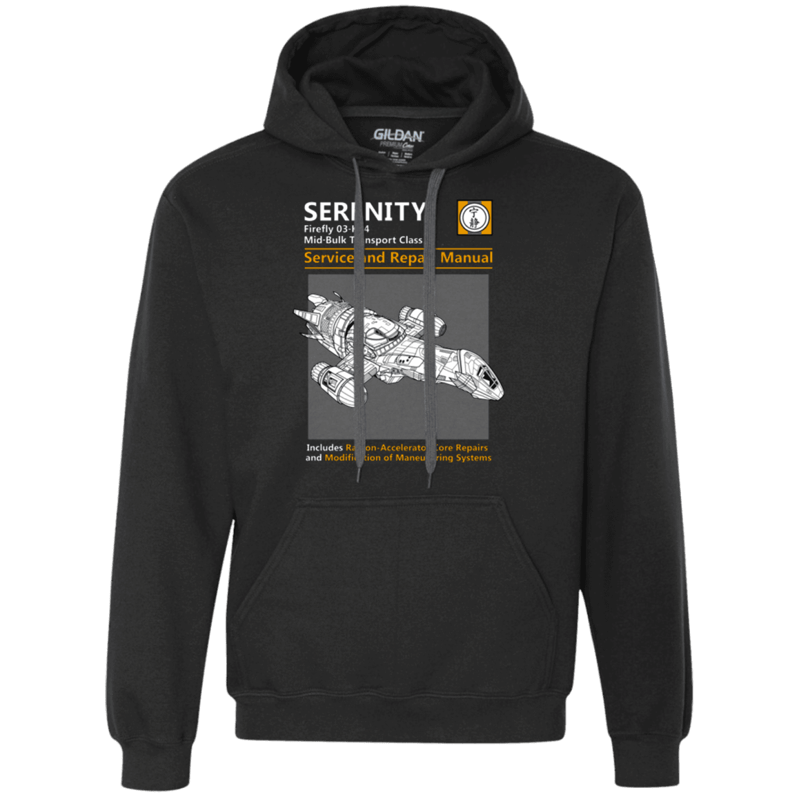Sweatshirts Black / Small Serenity Service And Repair Manual Premium Fleece Hoodie