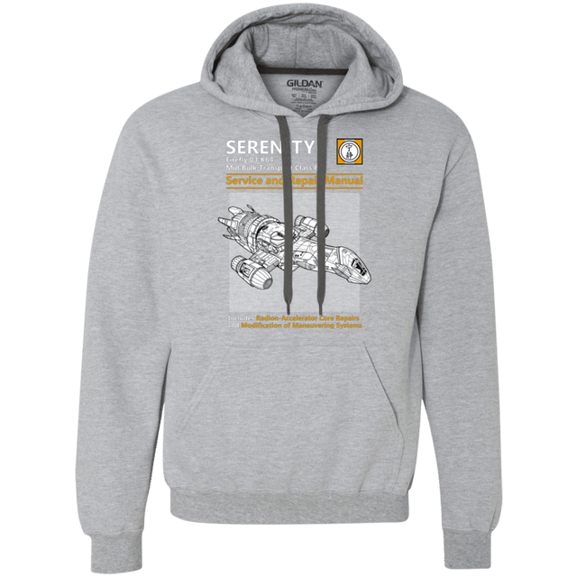 Sweatshirts Sport Grey / Small Serenity Service And Repair Manual Premium Fleece Hoodie