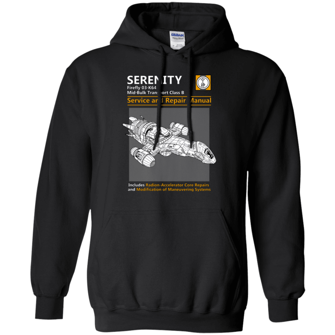 Sweatshirts Black / Small Serenity Service And Repair Manual Pullover Hoodie