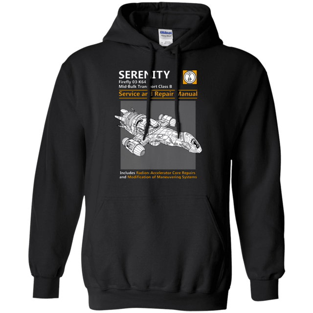 Sweatshirts Black / Small Serenity Service And Repair Manual Pullover Hoodie
