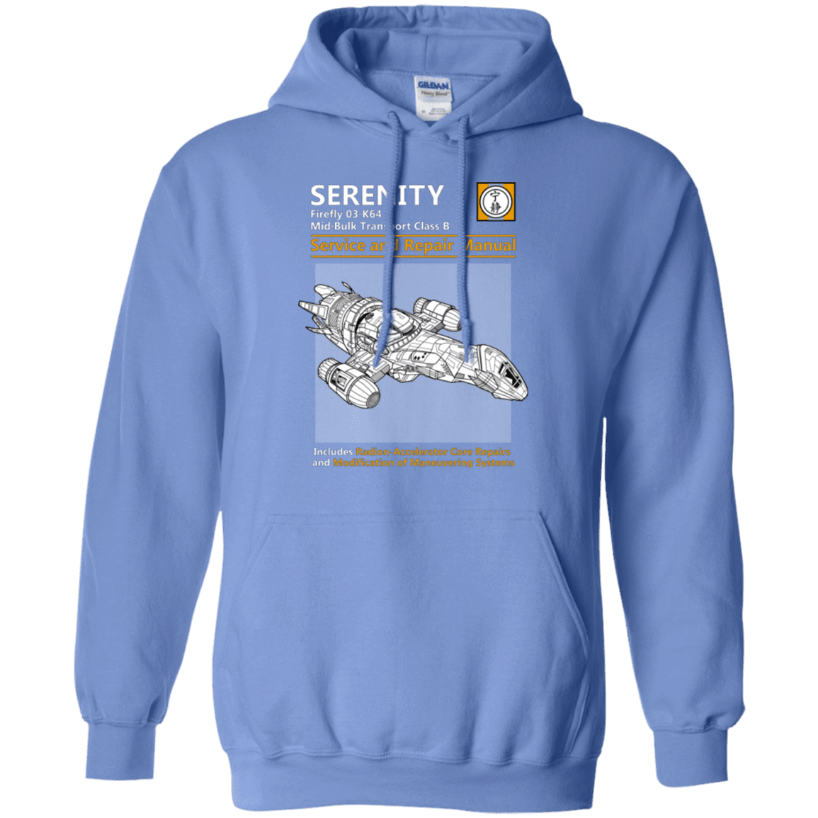 Sweatshirts Carolina Blue / Small Serenity Service And Repair Manual Pullover Hoodie