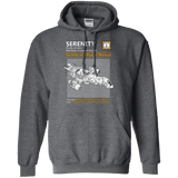 Sweatshirts Dark Heather / Small Serenity Service And Repair Manual Pullover Hoodie