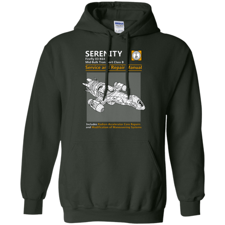 Sweatshirts Forest Green / Small Serenity Service And Repair Manual Pullover Hoodie