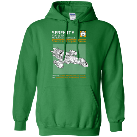 Sweatshirts Irish Green / Small Serenity Service And Repair Manual Pullover Hoodie