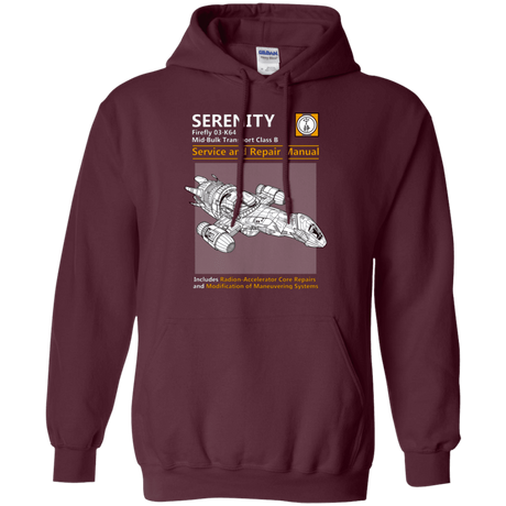 Sweatshirts Maroon / Small Serenity Service And Repair Manual Pullover Hoodie
