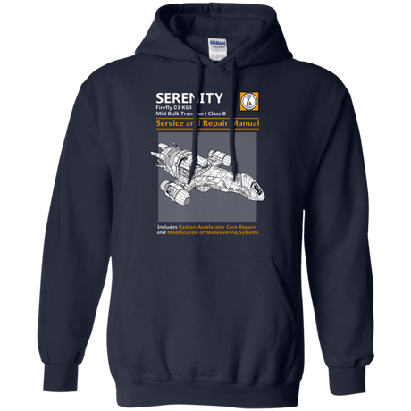 Sweatshirts Navy / Small Serenity Service And Repair Manual Pullover Hoodie