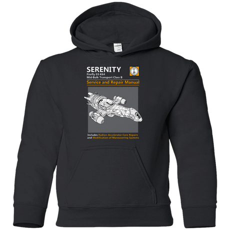 Sweatshirts Black / YS Serenity Service And Repair Manual Youth Hoodie