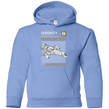 Sweatshirts Carolina Blue / YS Serenity Service And Repair Manual Youth Hoodie