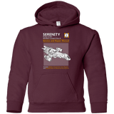 Sweatshirts Maroon / YS Serenity Service And Repair Manual Youth Hoodie