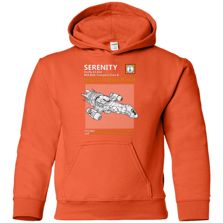 Sweatshirts Orange / YS Serenity Service And Repair Manual Youth Hoodie