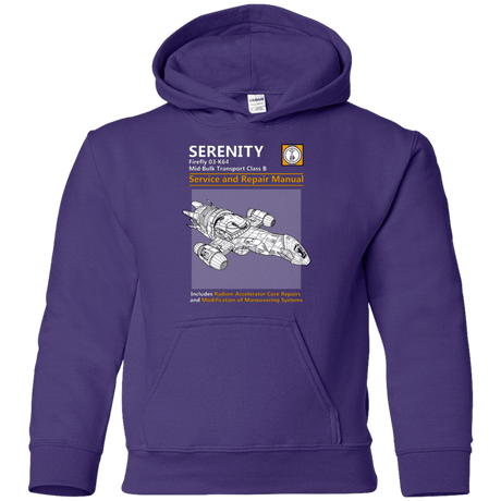 Sweatshirts Purple / YS Serenity Service And Repair Manual Youth Hoodie