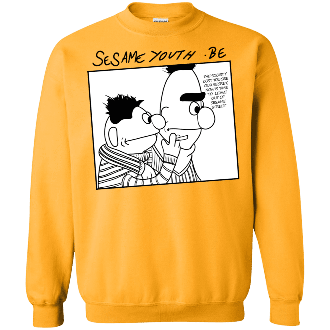 Sweatshirts Gold / S Sesame Youth Crewneck Sweatshirt