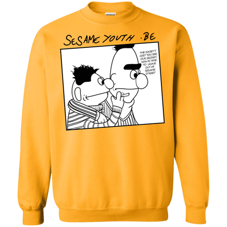 Sweatshirts Gold / S Sesame Youth Crewneck Sweatshirt