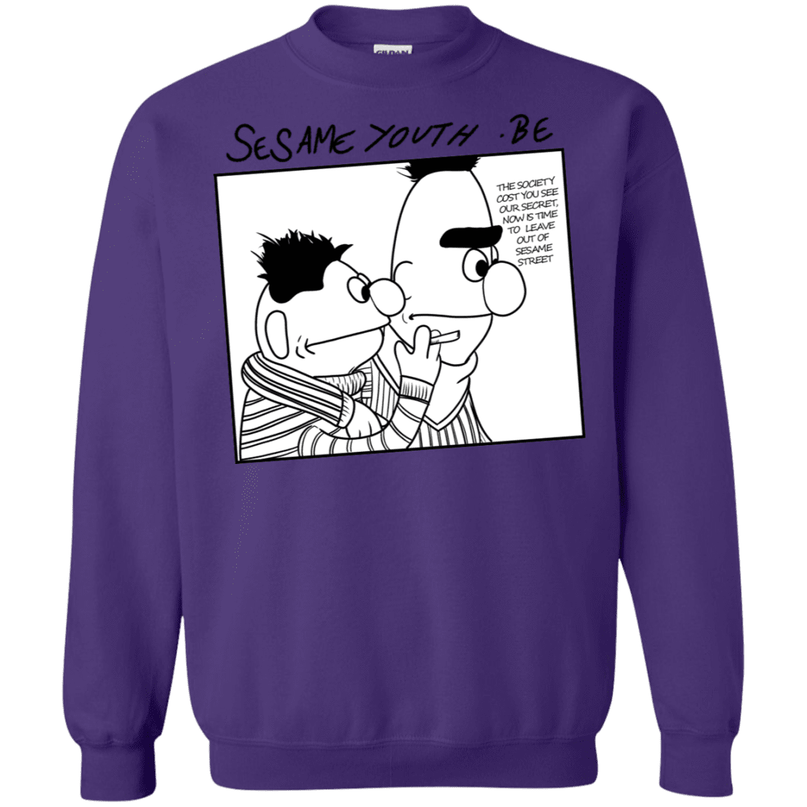 Sweatshirts Purple / S Sesame Youth Crewneck Sweatshirt