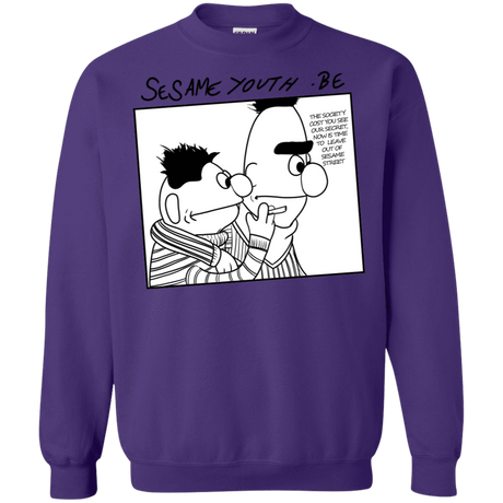 Sweatshirts Purple / S Sesame Youth Crewneck Sweatshirt