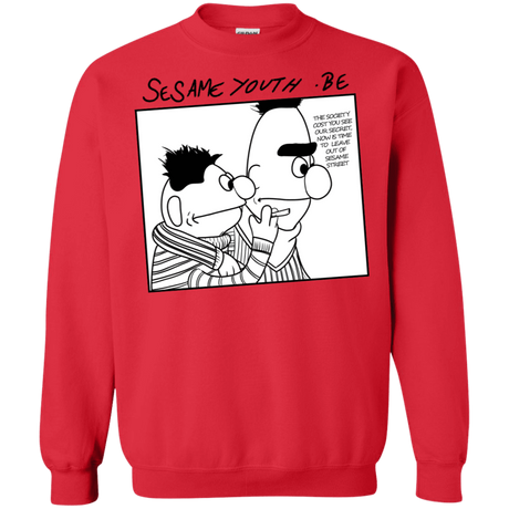 Sweatshirts Red / S Sesame Youth Crewneck Sweatshirt