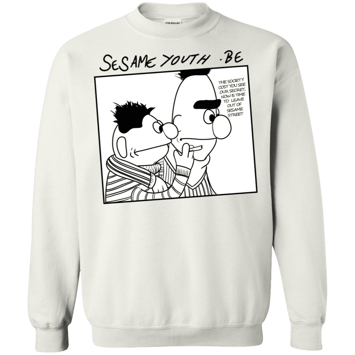 Sweatshirts White / S Sesame Youth Crewneck Sweatshirt