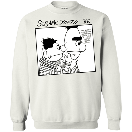 Sweatshirts White / S Sesame Youth Crewneck Sweatshirt