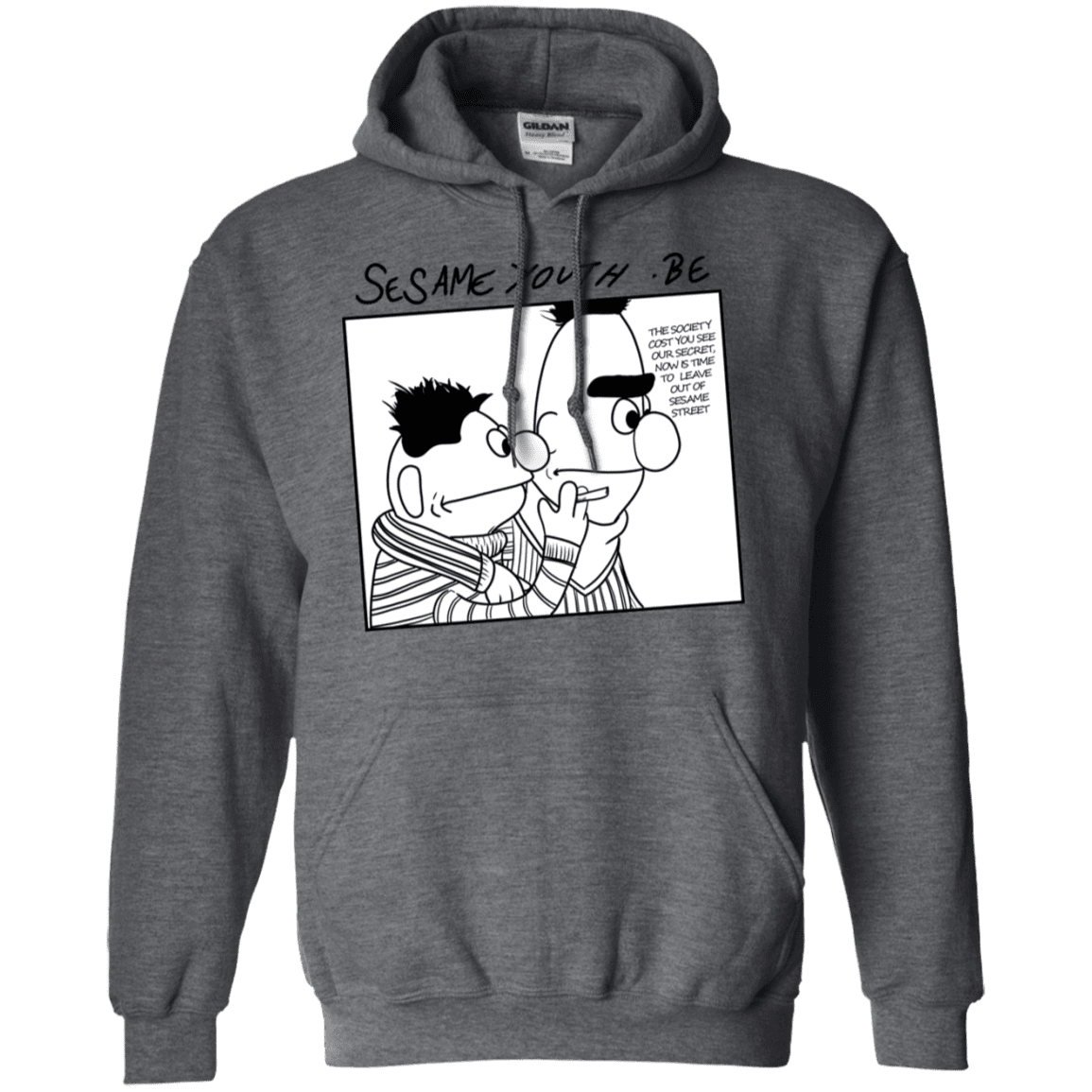 Sweatshirts Dark Heather / S Sesame Youth Pullover Hoodie