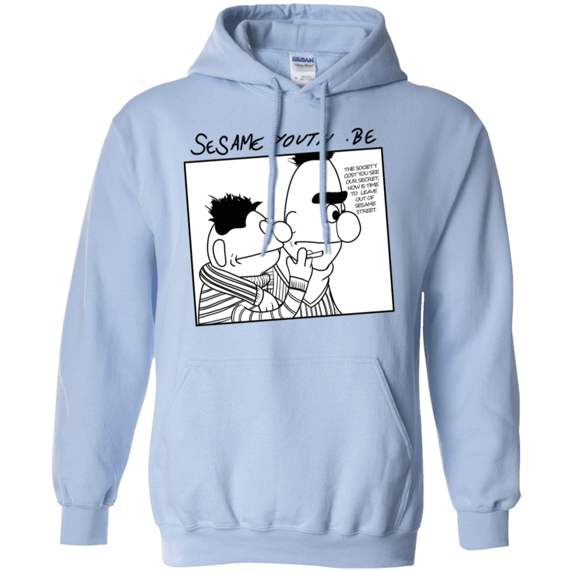 Sweatshirts Light Blue / S Sesame Youth Pullover Hoodie