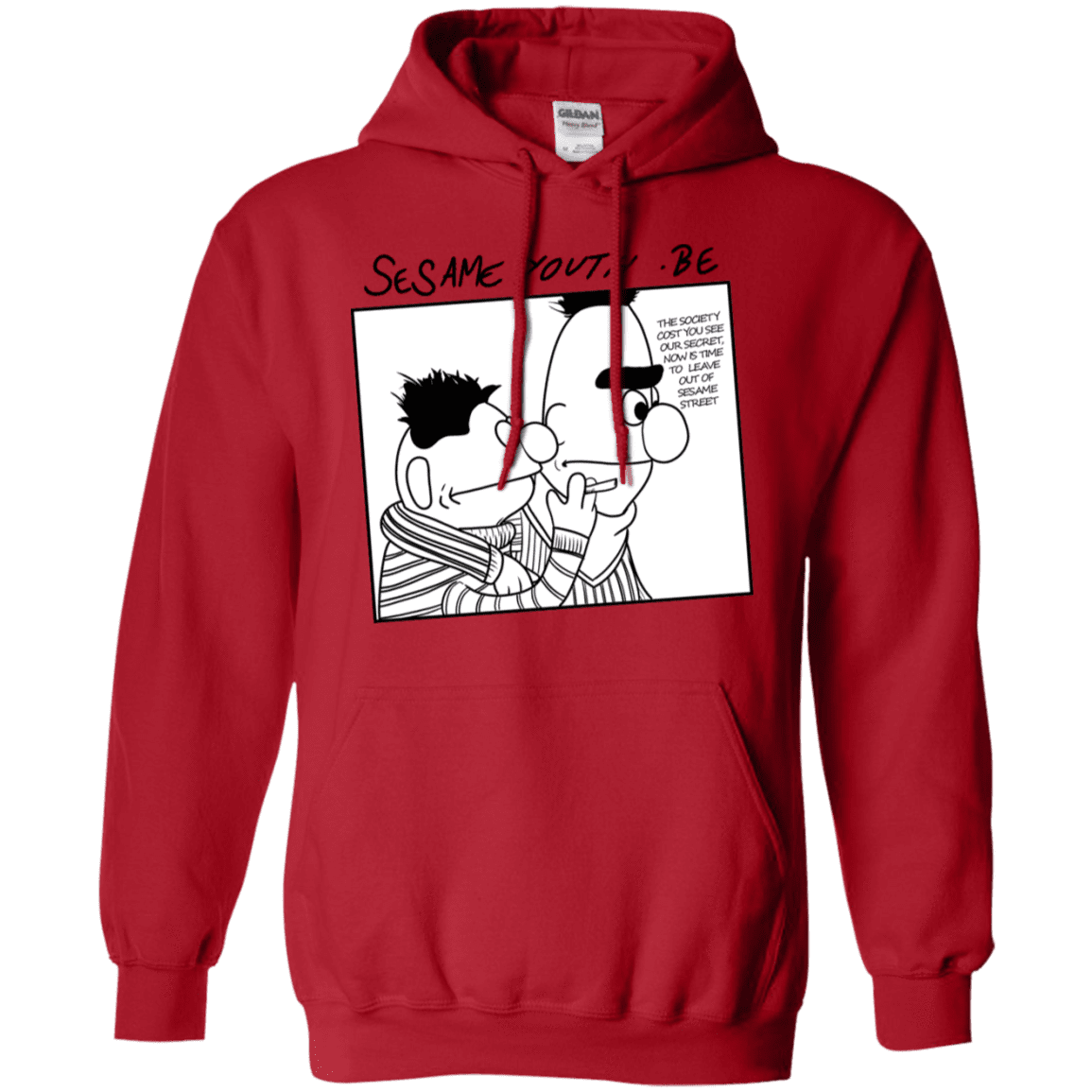 Sweatshirts Red / S Sesame Youth Pullover Hoodie