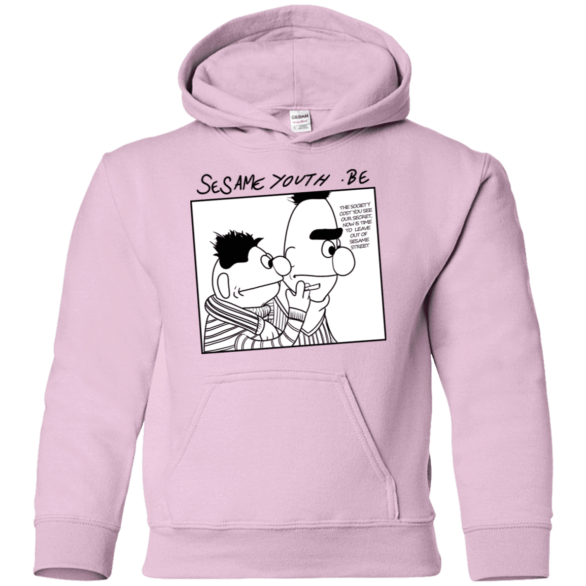 Sweatshirts Light Pink / YS Sesame Youth Youth Hoodie