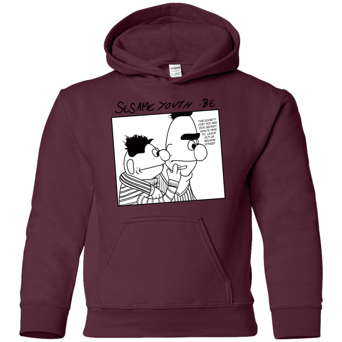 Sweatshirts Maroon / YS Sesame Youth Youth Hoodie