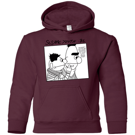 Sweatshirts Maroon / YS Sesame Youth Youth Hoodie