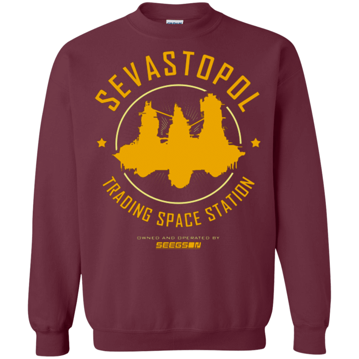 Sweatshirts Maroon / Small Sevastopol Station Crewneck Sweatshirt