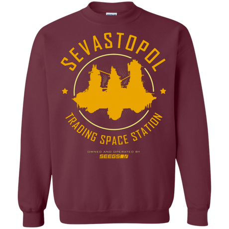 Sweatshirts Maroon / Small Sevastopol Station Crewneck Sweatshirt