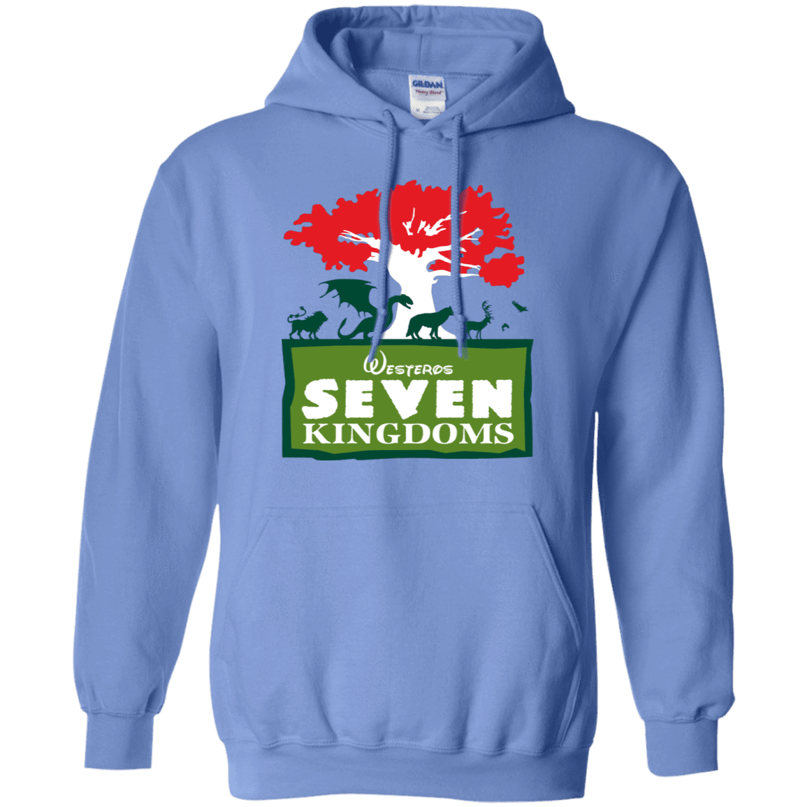 Sweatshirts Carolina Blue / S Seven Kingdoms Pullover Hoodie