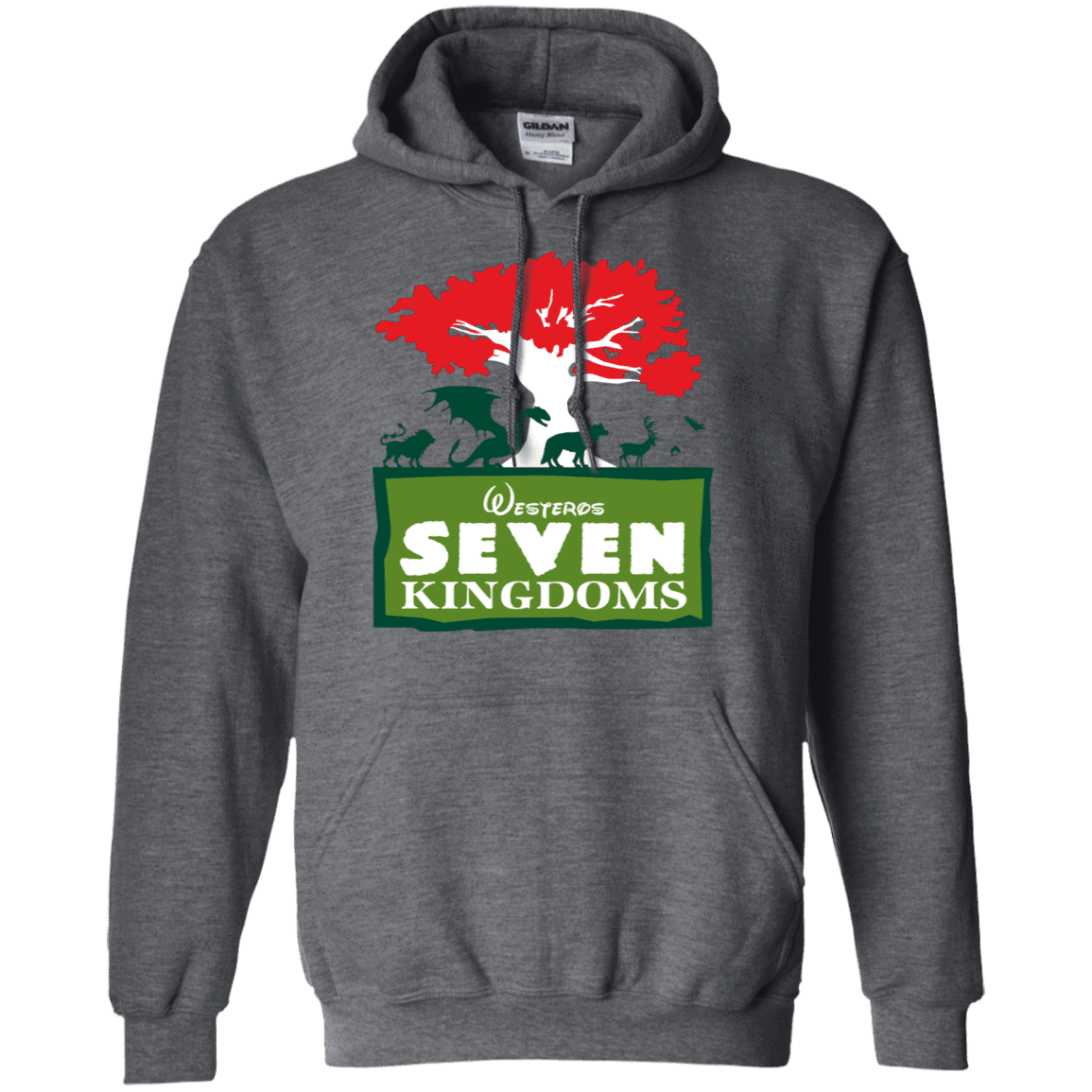 Sweatshirts Dark Heather / S Seven Kingdoms Pullover Hoodie