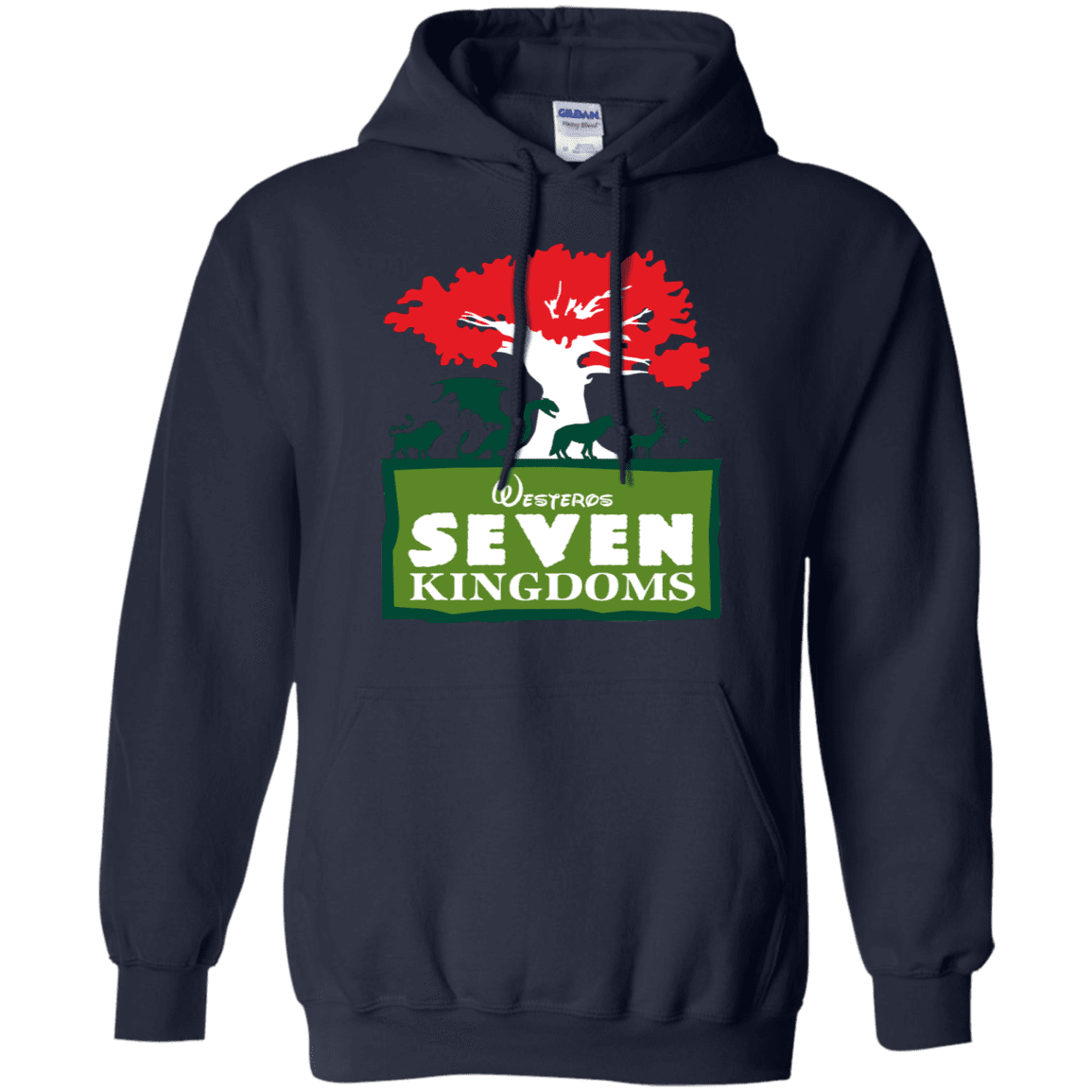 Sweatshirts Navy / S Seven Kingdoms Pullover Hoodie