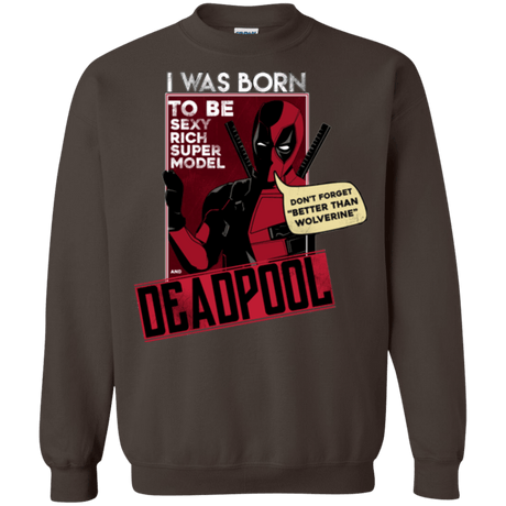 Sweatshirts Dark Chocolate / S Sexy Rich Super Model Crewneck Sweatshirt