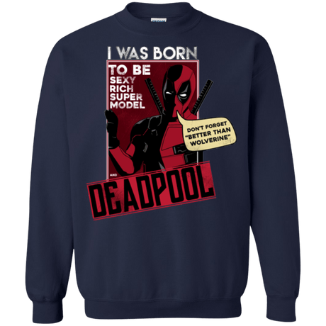 Sweatshirts Navy / S Sexy Rich Super Model Crewneck Sweatshirt