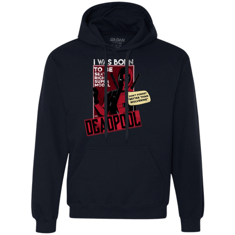 Sweatshirts Navy / S Sexy Rich Super Model Premium Fleece Hoodie