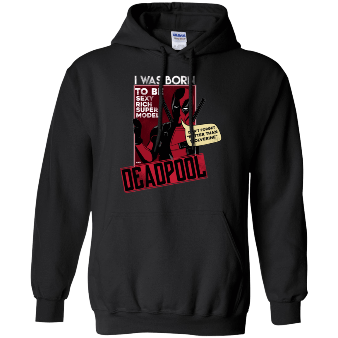 Sweatshirts Black / S Sexy Rich Super Model Pullover Hoodie