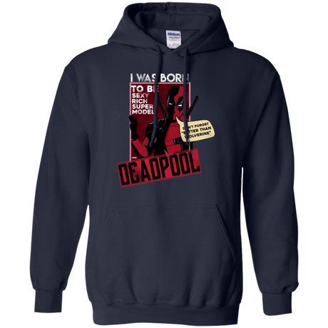 Sweatshirts Navy / S Sexy Rich Super Model Pullover Hoodie