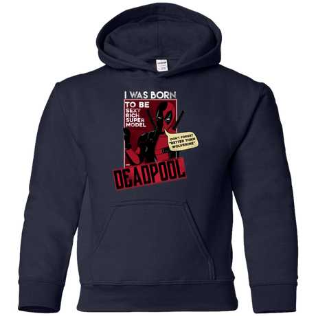 Sweatshirts Navy / YS Sexy Rich Super Model Youth Hoodie